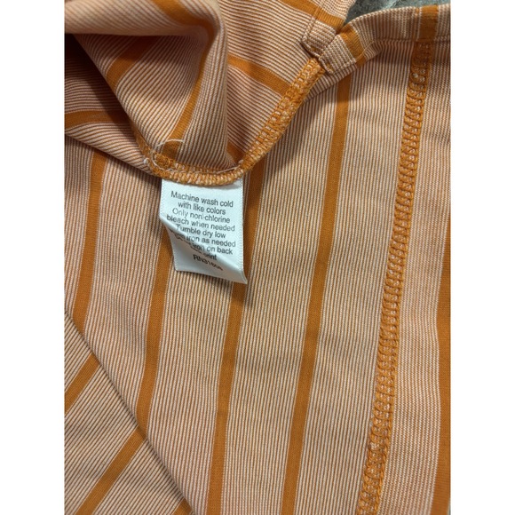 Jos A Banks Stays Cool Men's XL Golf Polo Short Sleeve Orange Stripe - Picture 3 of 5